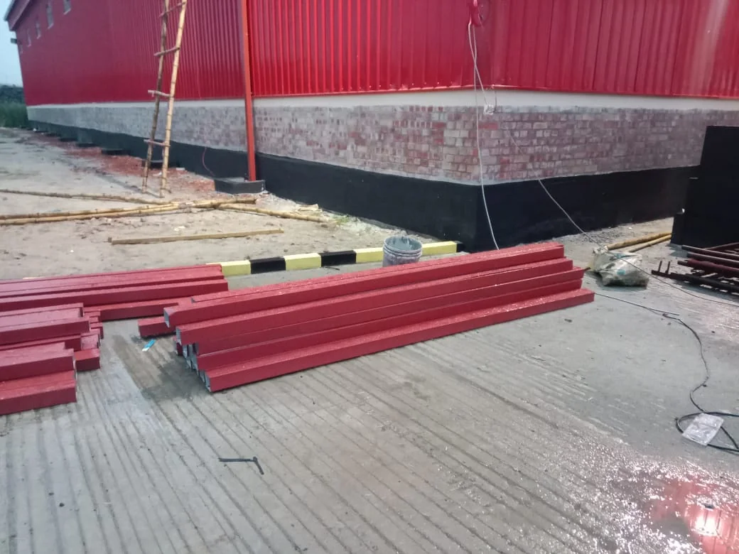 Steel sections beside the DG Bangla building