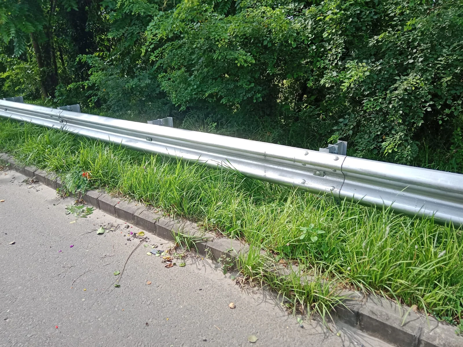 Guardrail following the roadside — Padma Road Guardrail