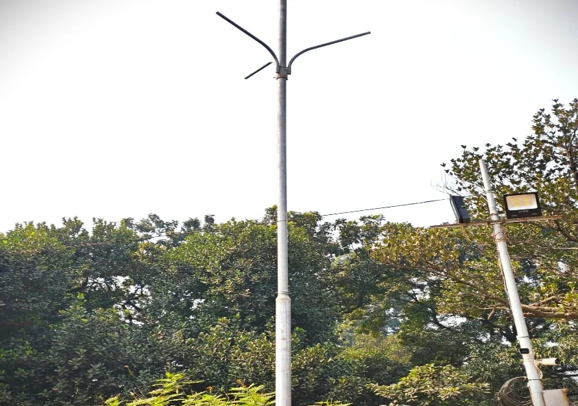 Solar street light pole installed by FTSL for PWD