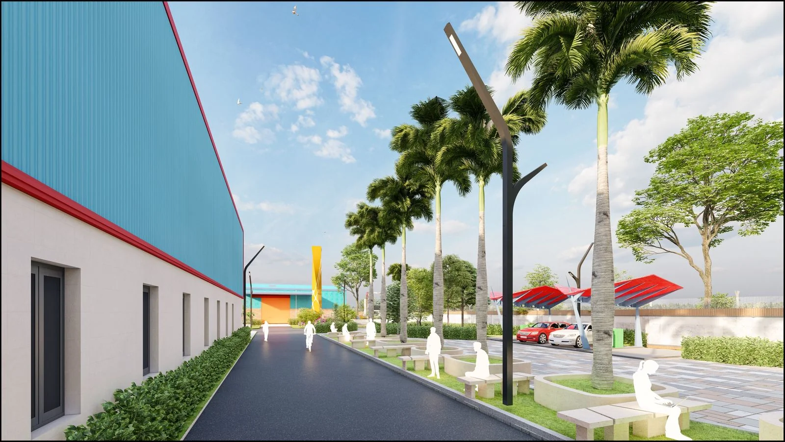 Design rendering of the building exterior — RHD- Tejgaon